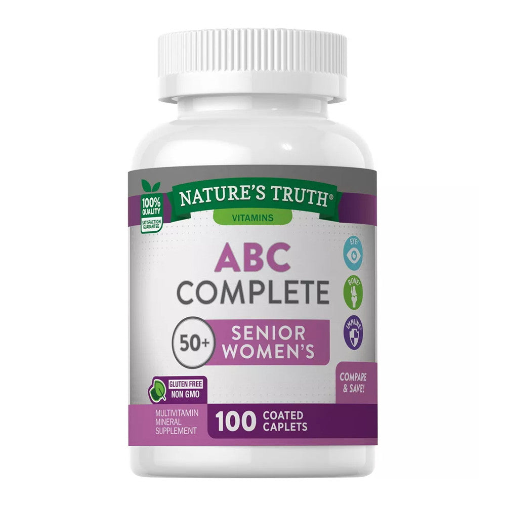 Natures Truth Adult Womens Multivitamin, Senior 50 Plus Caplets, 100 Ea